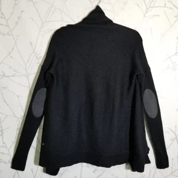 Lululemon Black 100% Merino Wool Wrap It Up Sweater - Picture 3 of 5